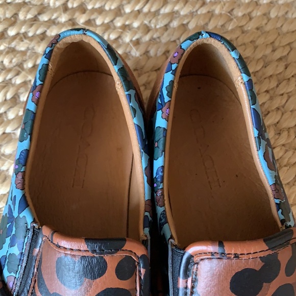 Coach animal print/floral slip on sneakers S 7.5 - Picture 6 of 9